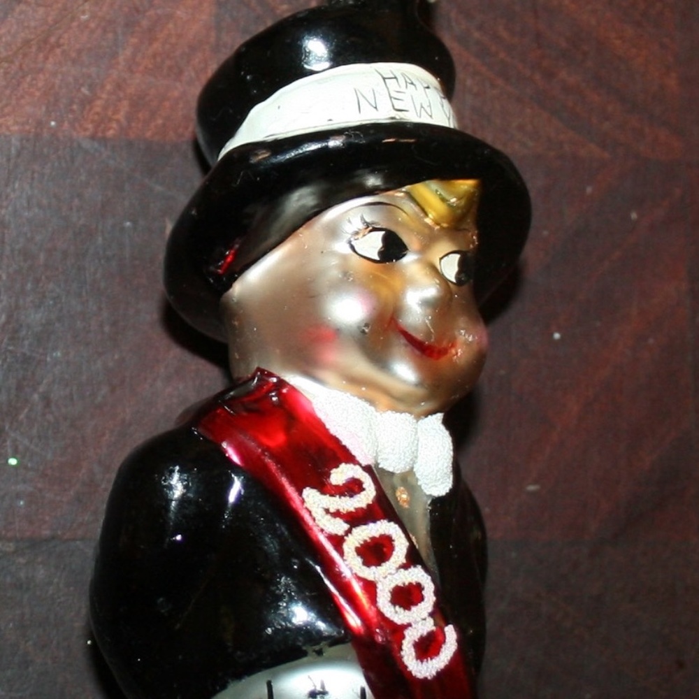 CHRISTOPHER RADKO Millennium Glass Ornament COUNTDOWN CUTIE Baby New Year 2000